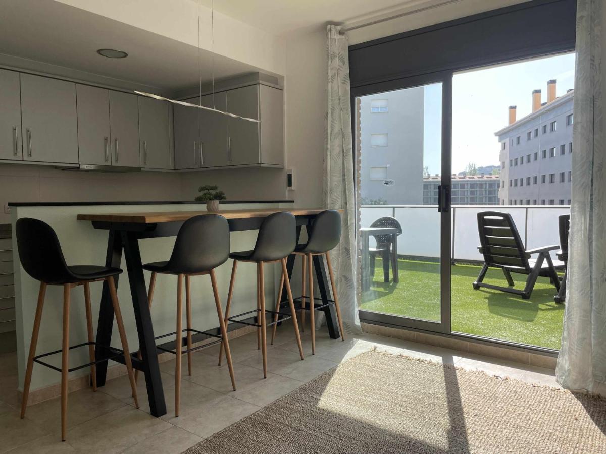 Solarium Con Terraza A 5 Minutos De La Playa Apartman Girona Kültér fotó